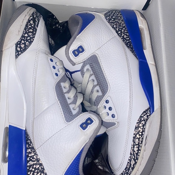 Jordan 3 racer blue size 10 - Picture 6 of 6